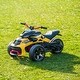preview thumbnail 9 of 18, 24V Kids Ride-On Car with Bluetooth, Shock Absorbers, and Leather Seats