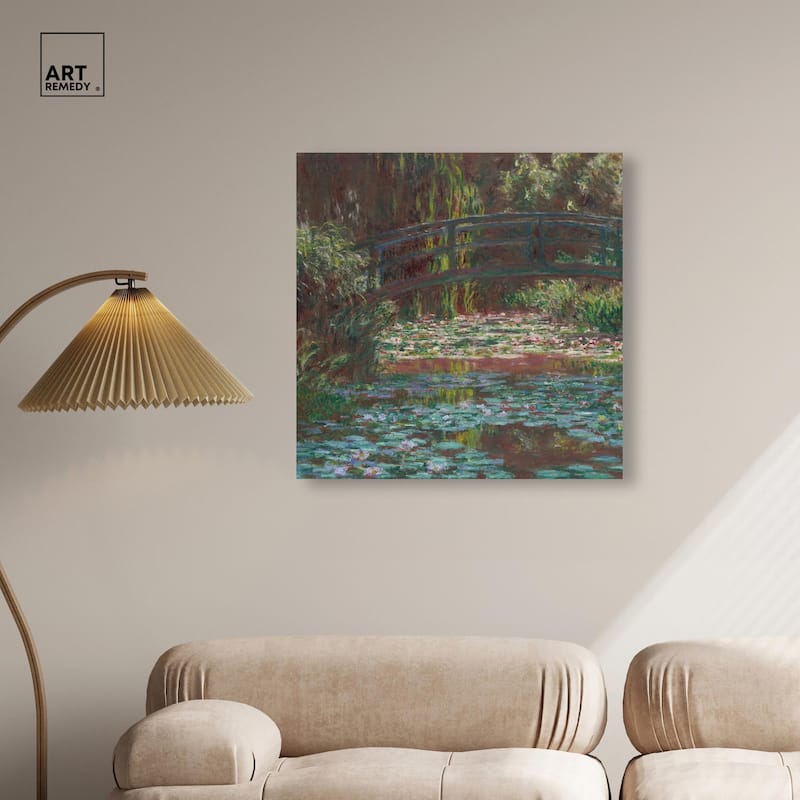 Water Lily Pond Canvas by Art Remedy, Gallery Wrapped