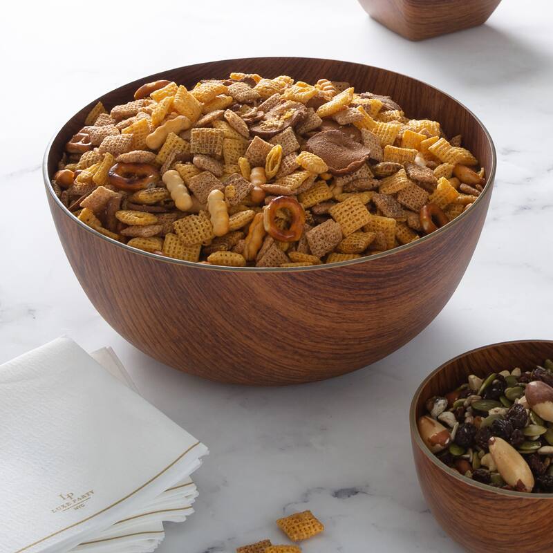 Luxe Party Mahogany Collection Round Serving Bowl