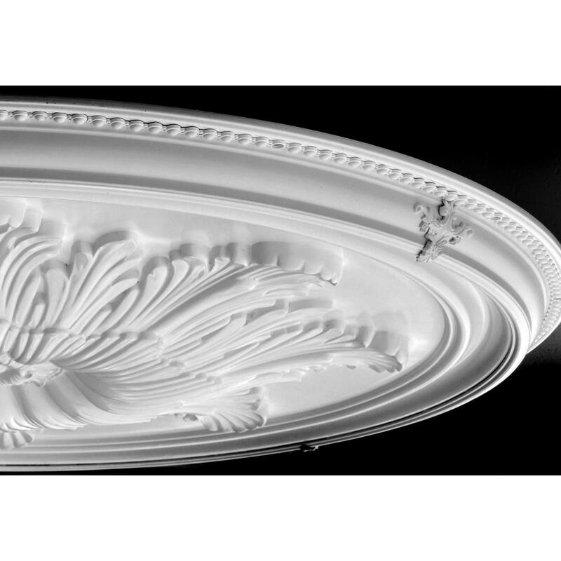 Grand Acanthus Round Ceiling Medallion 65 Inch Diameter - White