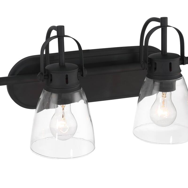 Acroma 6-light Modern Industrial Nickel Bathroom Vanity Lights