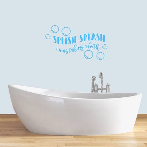 Splish Splash Wall Decals - 36" wide x 20" tall