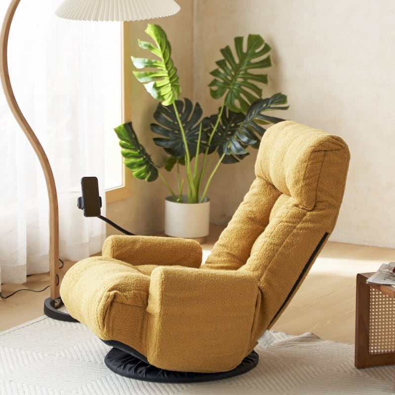 Reclining Ergonomic Swiveling Floor Game Chair