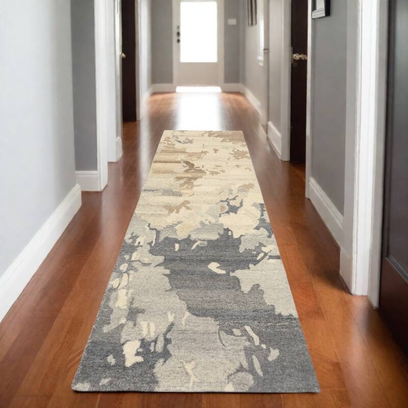 HomeRootsAbstract Modern Rectangle Area Rug - 96.06' X '29.92' X '0.43