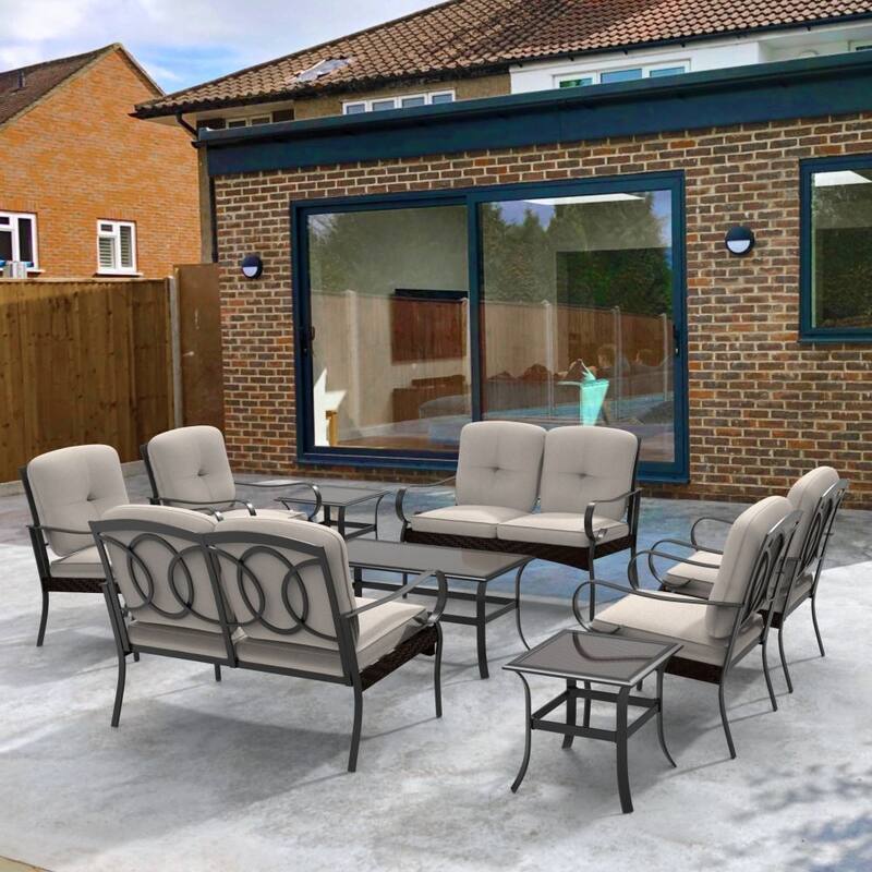 Moda Steel Patio Durable Sofa Collection for You Free Combination