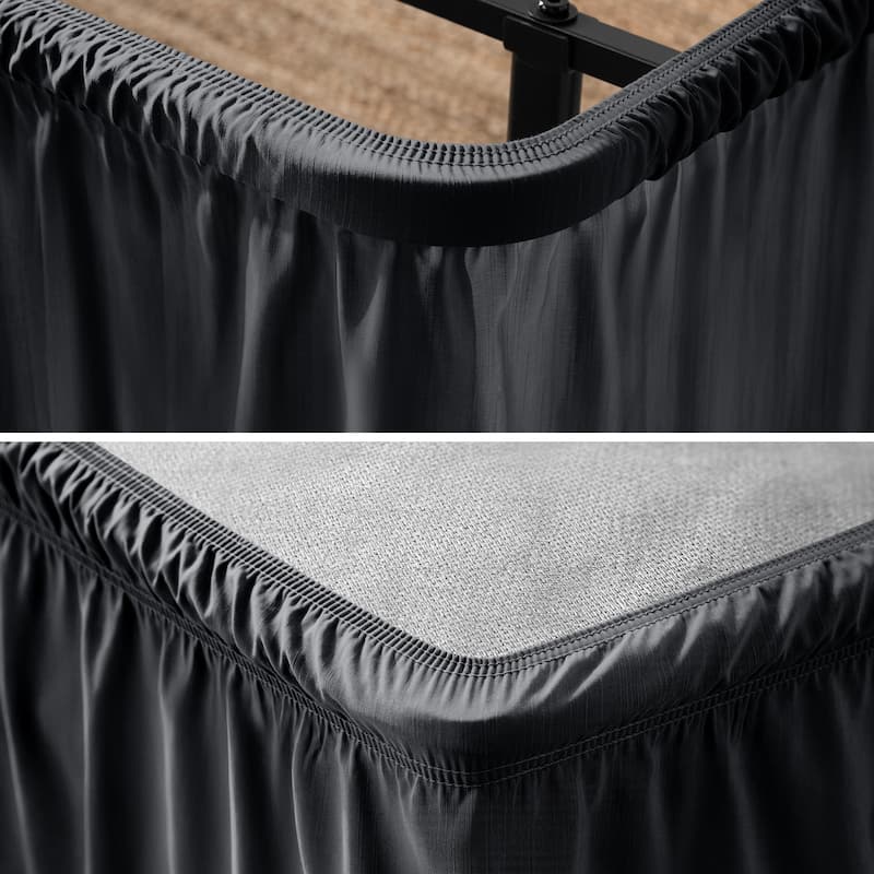 Bare Home Adjustable Wrap Around Bed Skirt