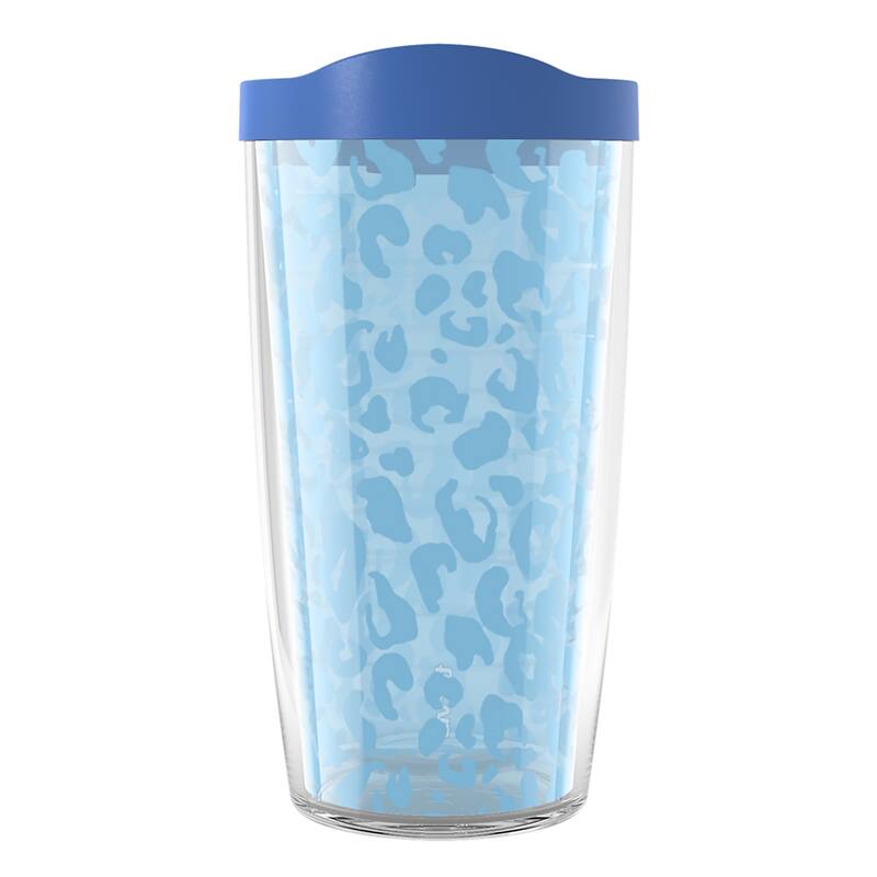 Tervis Leopard Frost Animal Print Collection Made in USA Double Walled Insulated Travel Tumbler, Sky - 16oz - Classic