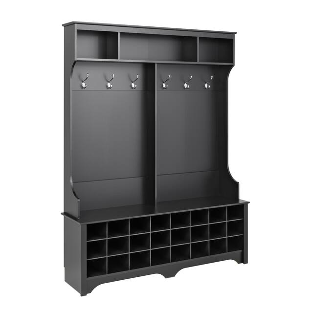 Prepac Hall Tree with Bench and Shoe Storage