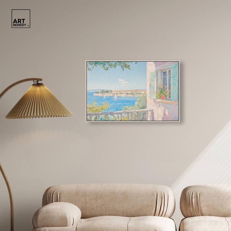 Mediterranean View Canvas by Art Remedy