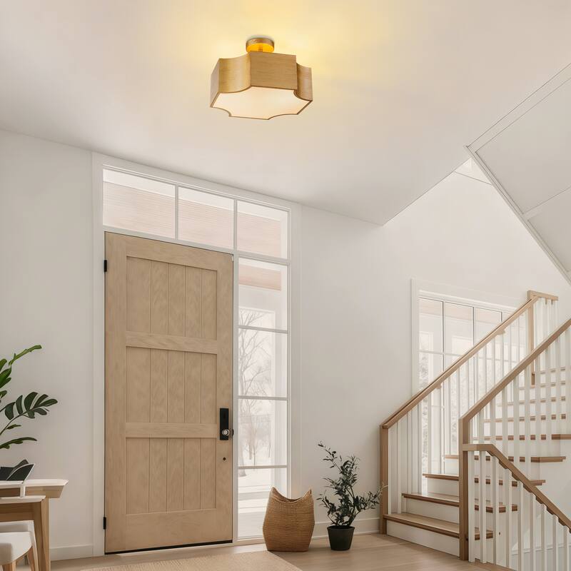 Starsky 3-Light Novelty Statement Semi Flush Mount - Antique