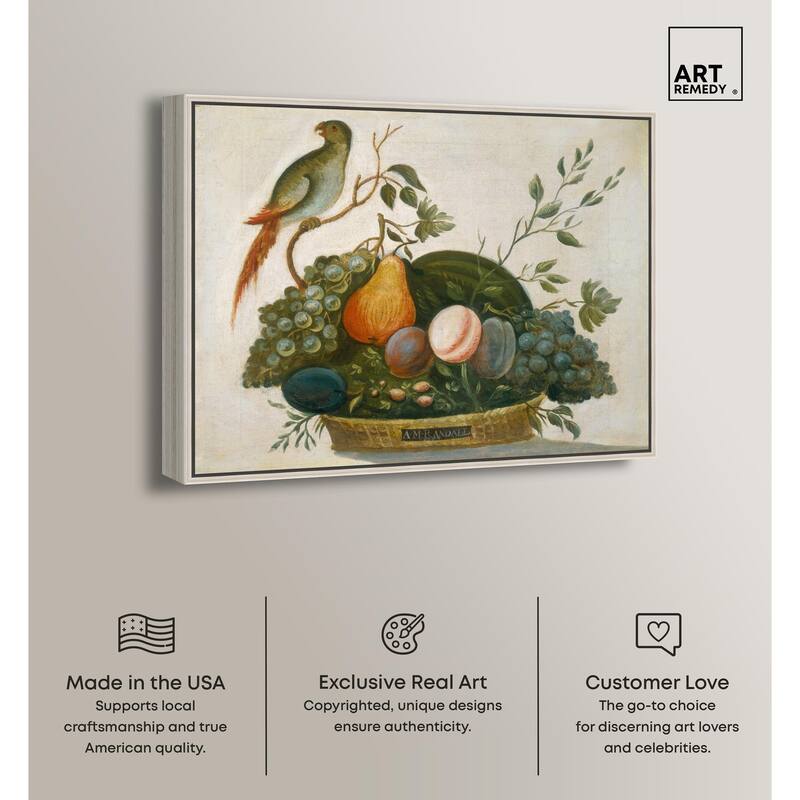 Randall Fruit with Parrot 1777 Canvas by Art Remedy