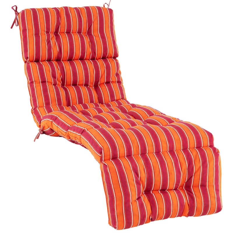 Gymax 73'' Lounge Chaise Cushion Padded Recliner Cushion