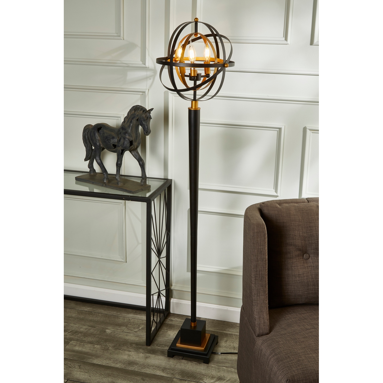Rondure globe floor lamp top