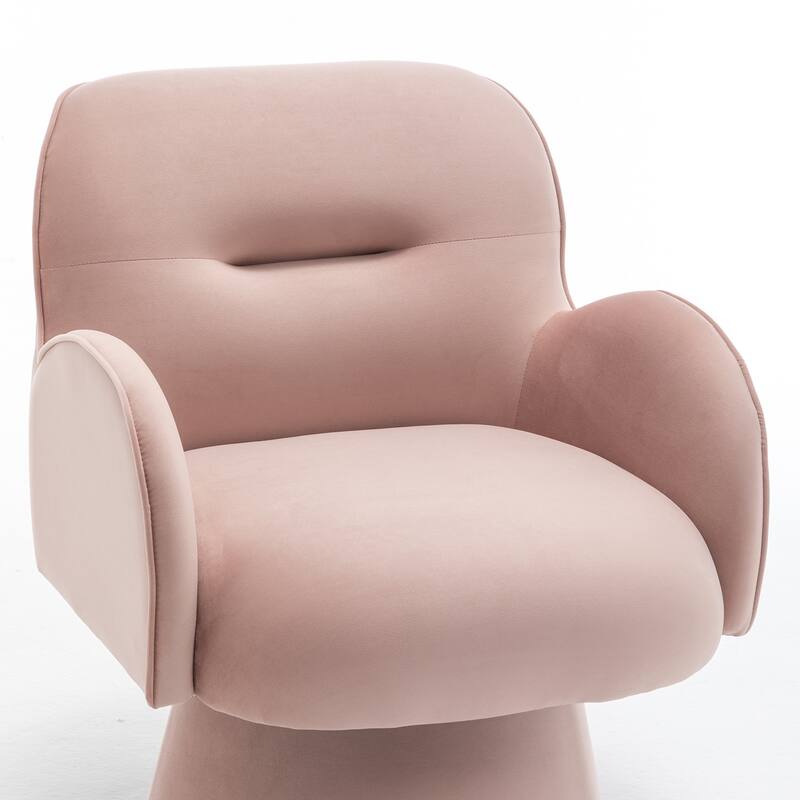 SEYNAR Modern Glam Velvet 360 Degree Swivel Armchair Set of 2