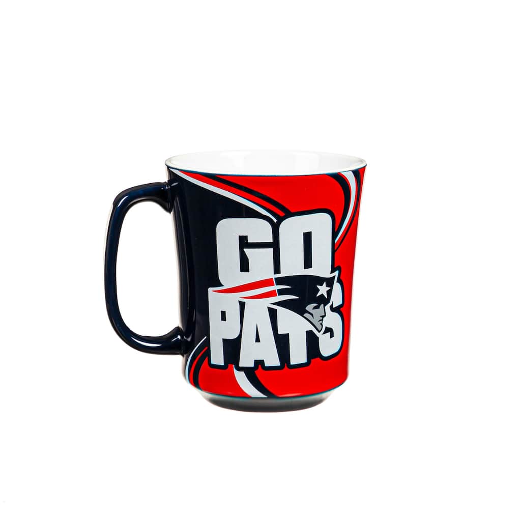 New England Patriots, 14 oz Ceramic Coffee Mug w/ Gift Box