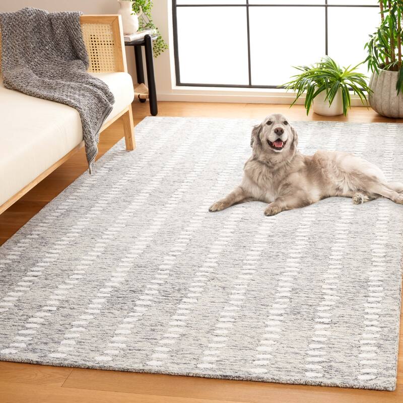 SAFAVIEH Handmade Abstract Damhnait Contemporary Wool Rug