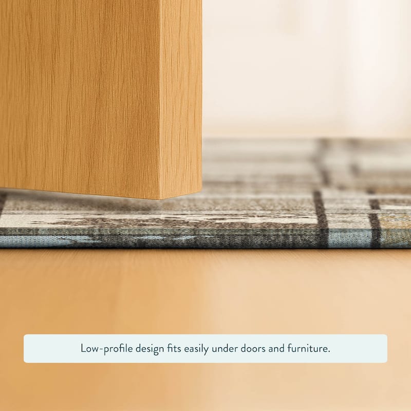 Machine Washable Indoor/ Outdoor Patchwork Chantille Rug