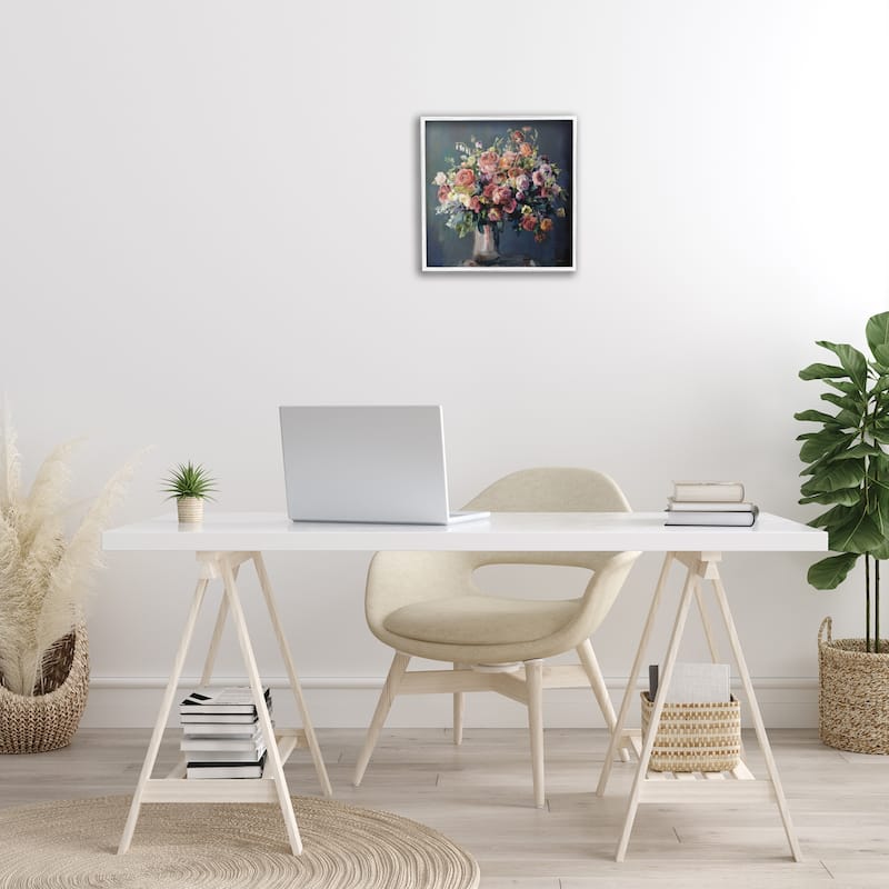 Stupell Abundant Dark Bouquet Framed Giclee Art Design By Marilyn Hageman