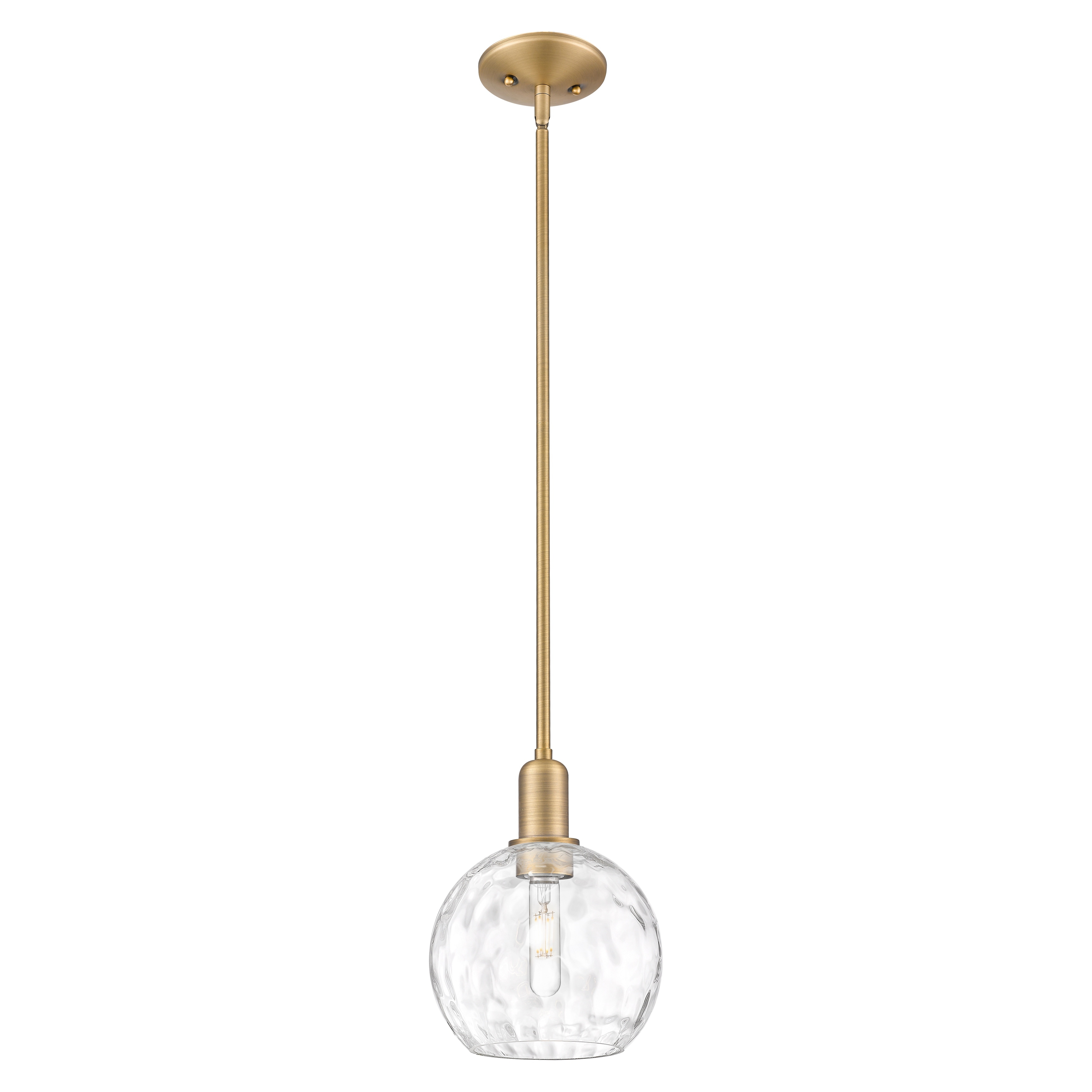 Innovations Lighting Endless Possibilities Arcadia - Athens Water Glass - 1 Light 8" Stem Hung Mini Pendant