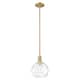 Option Clear Water Glass / Brushed Brass