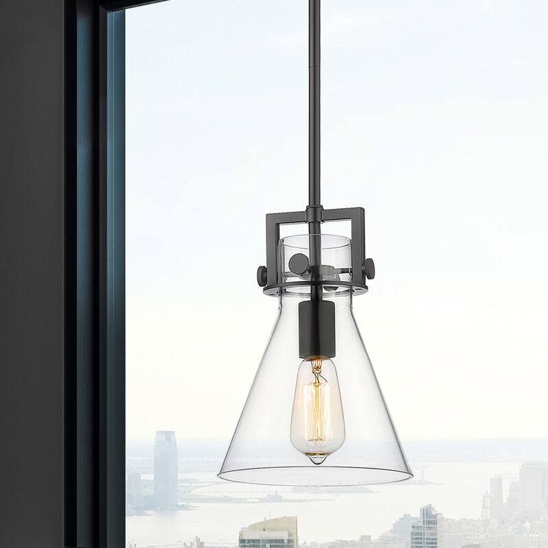 Innovations Lighting Newton Cone - 1 Light 8" Stem Hung Pendant