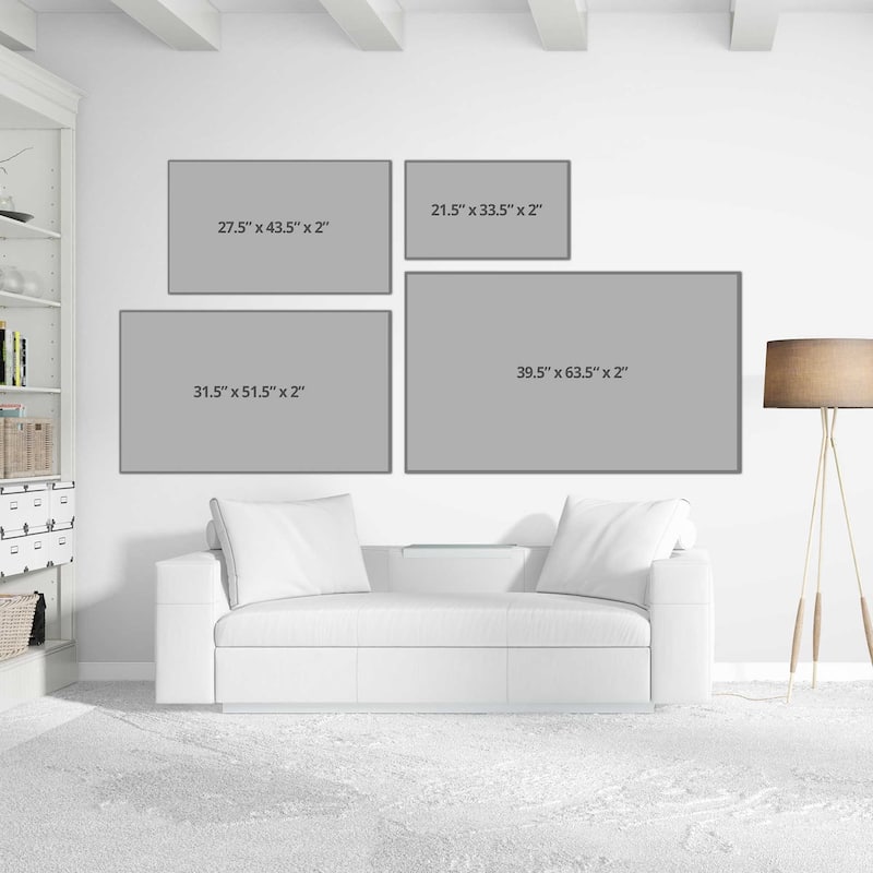 "Mappemonde Borderless Black Gold" Print on Floating Canvas