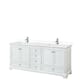 Option White, Chrome Trim, White Cultured Marble Top