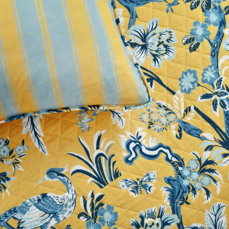 Lush Decor Dolores 3 Piece Cotton Quilt Set
