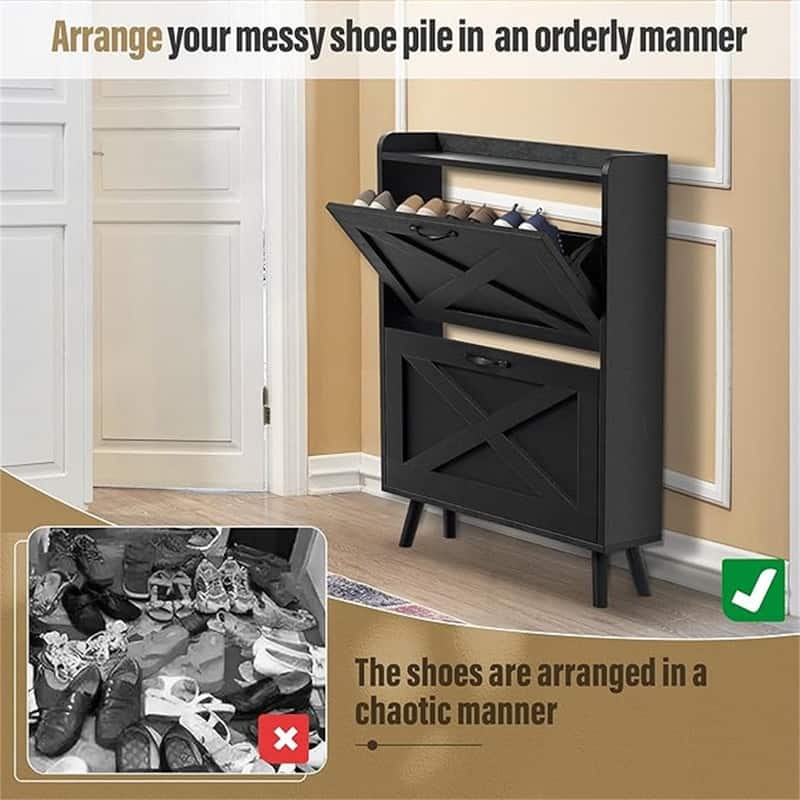 Shoe Rack Organizer - 6.7"D x 23.6"W x 34.6"H