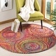 preview thumbnail 3 of 62, SAFAVIEH Handmade Cape Cod Mariam Coastal Jute Rug 3' Round - Red/Multi