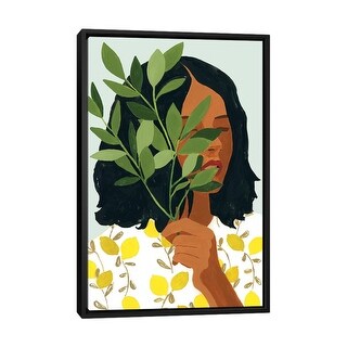 iCanvas "Botany Portrait I" by Victoria Borges Framed Canvas Print