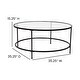 preview thumbnail 5 of 4, Astoria Collection Coffee and End Table - Set 3 Piece Occasional