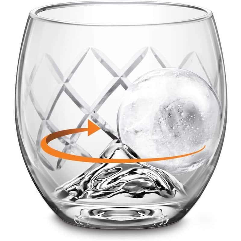 Final Touch Hand-Etched On The Rock Glass 5 Piece Set - Glasses 8 oz.