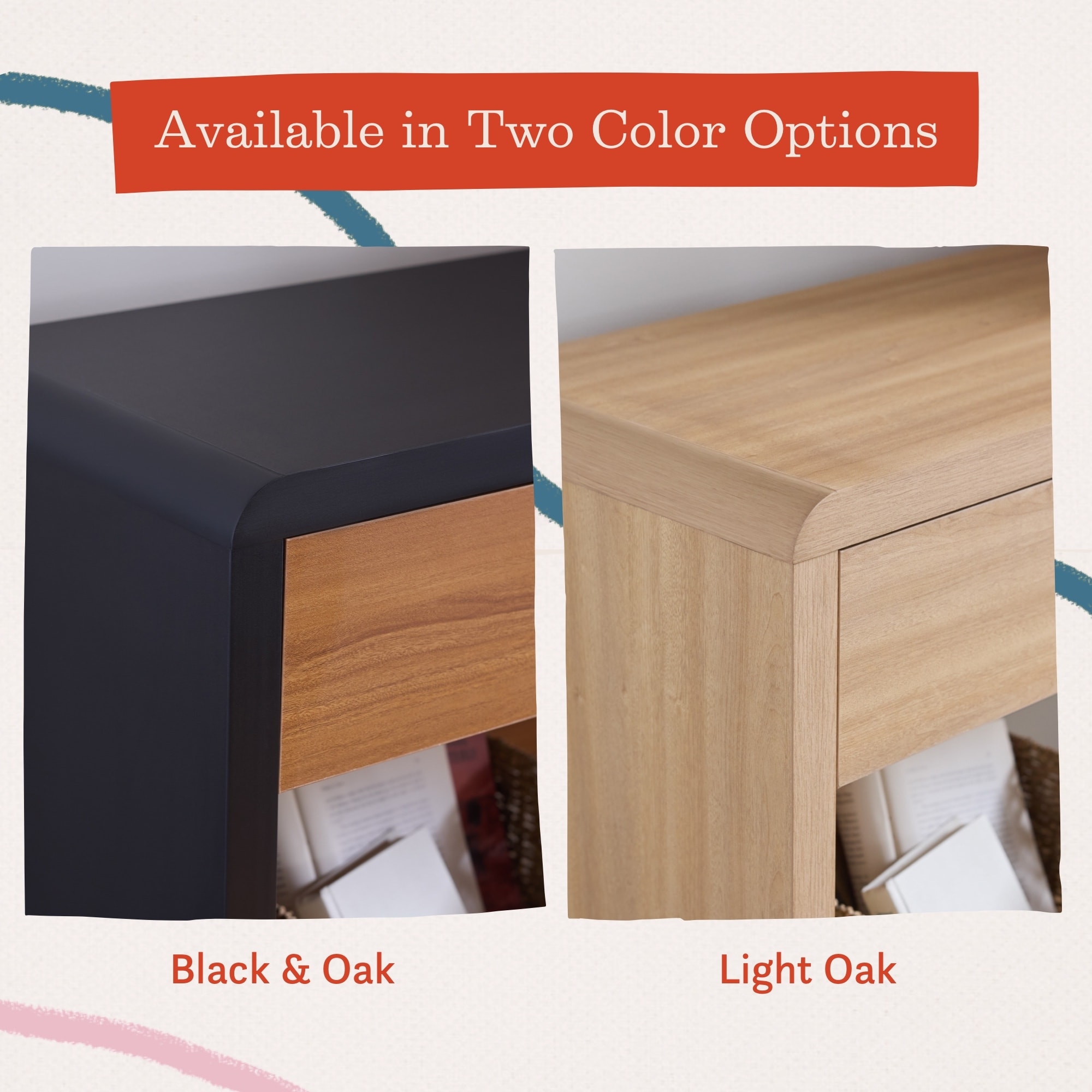 Brookside Reyna Modern Wood Console Table - Stylish Entryway