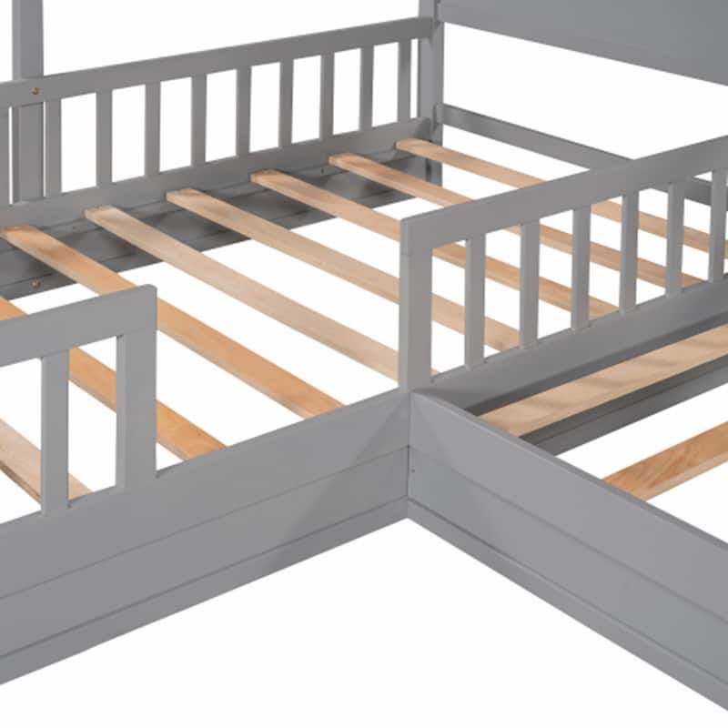 Wood House Bed Twin Size