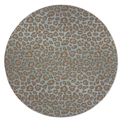 CHEETAH BLUE & TAUPE Area Rug By Kavka Designs