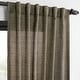 preview thumbnail 41 of 70, Exclusive Fabrics Raw Linen Weave Light Filtering Curtains for Bedroom & Living Room Curtains Pair - 2 Panel Drapes