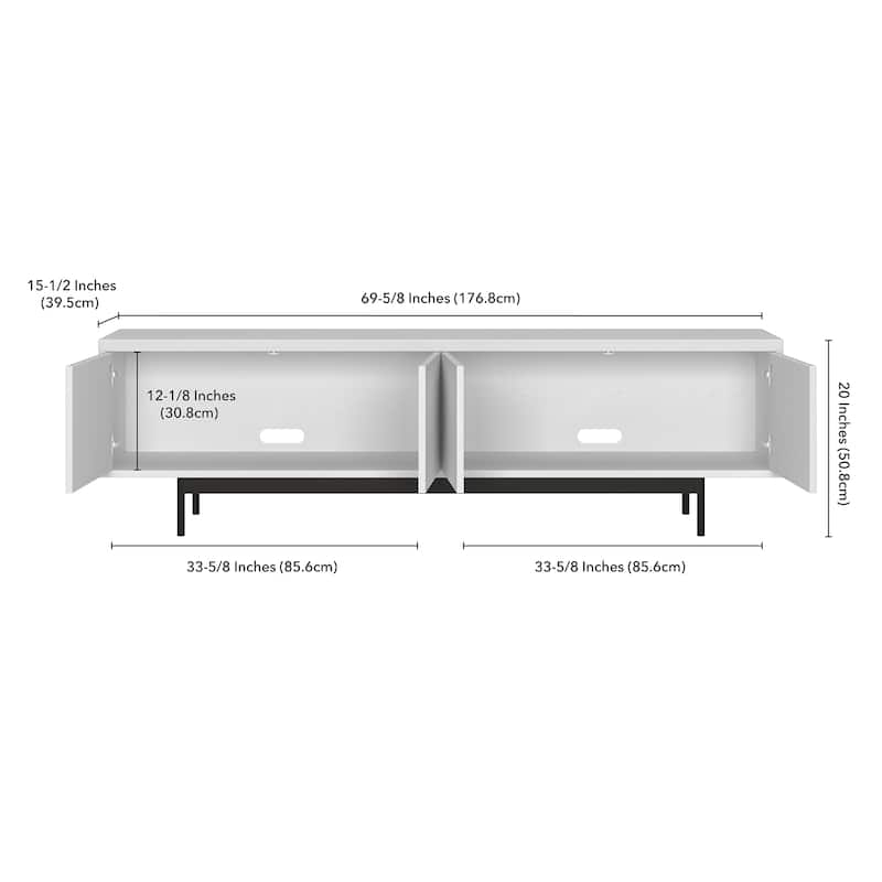 Abington Rectangular TV Stand for TV's up to 75" - 69.5" Wide