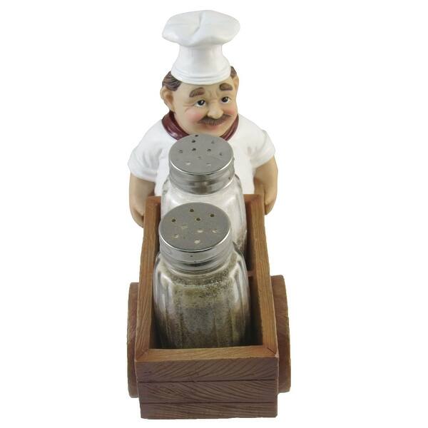 Shop Dwk Chef With Wheelbarrow Cart Salt And Pepper Shaker Set