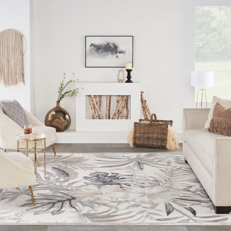 Nourison Seaside Tropical Modern Textured Indoor Rug