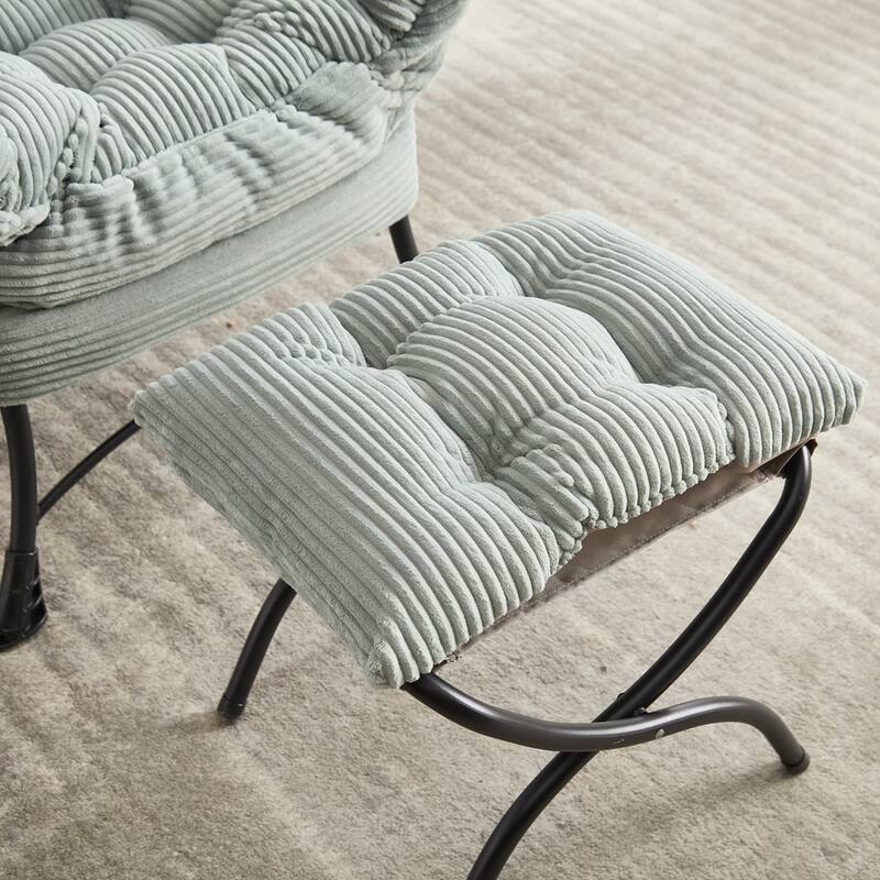 Modern Lounge Accent Chair with Armrests and a Side Pocket