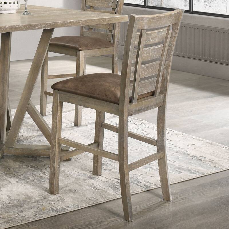 Set Of 2 Dining Counter Height Chairs