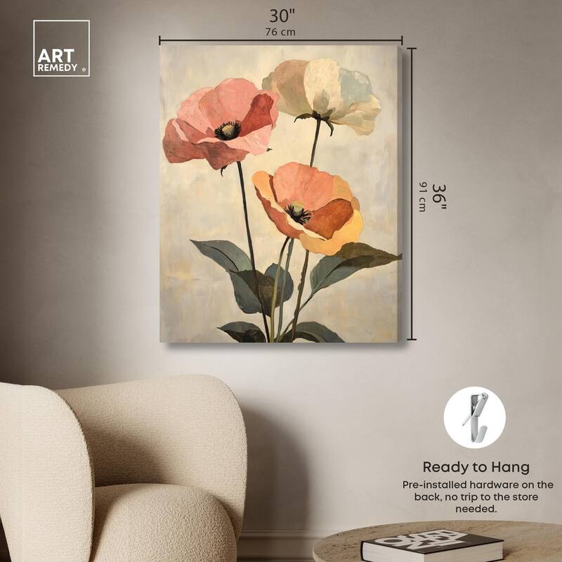 Blush and Ochre I Canvas by Art Remedy, Gallery Wrapped