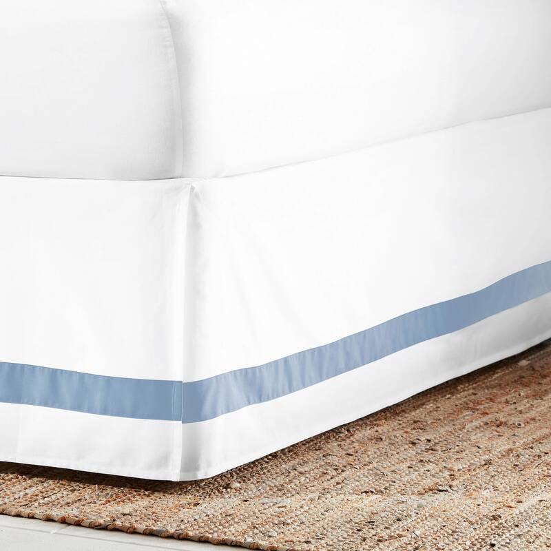 Everhome Emory Hotel Border 15 Inch Bed Skirt