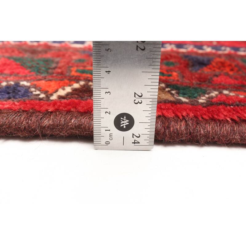 ECARPETGALLERY Hand-knotted Andelz Red Wool Rug - 3'8 x 7'0