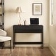 preview thumbnail 1 of 34, Walker Edison Reeded Writing Desk with Drawer Black