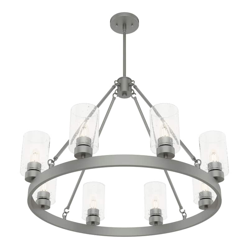 Hunter Hartland Wagon Wheel Chandelier - Dining Room, Kitchen, Entry - Modern Farmhouse, Industrial