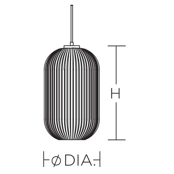 AFX CALP09 Callie Single Light 9" Wide Mini Pendant