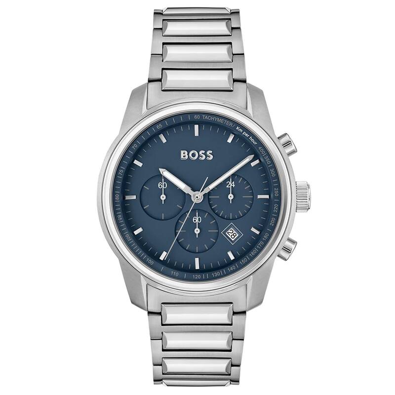 Hugo Boss Men's Trace Blue Dial Watch - 1514007 - 6 (36)