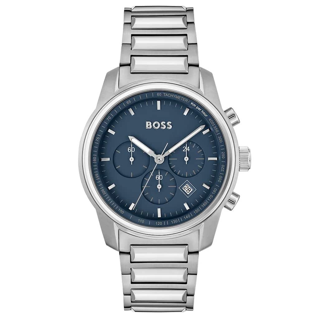Hugo Boss Men's Trace Blue Dial Watch - 1514007 - 6 (36)